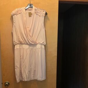 Ali Ro Cream Sleeveless Dress